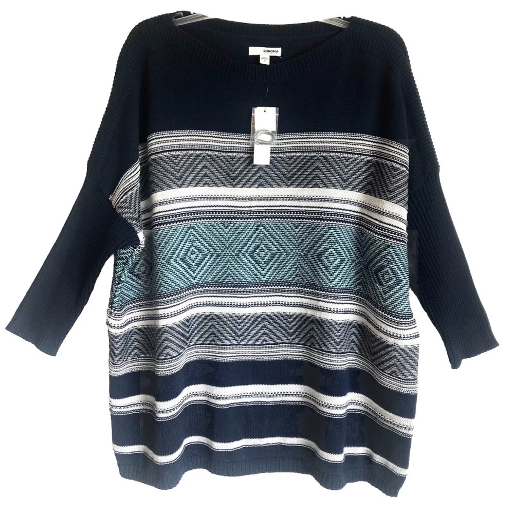 Sonoma 3/4 Sleeves Tunic Sweater